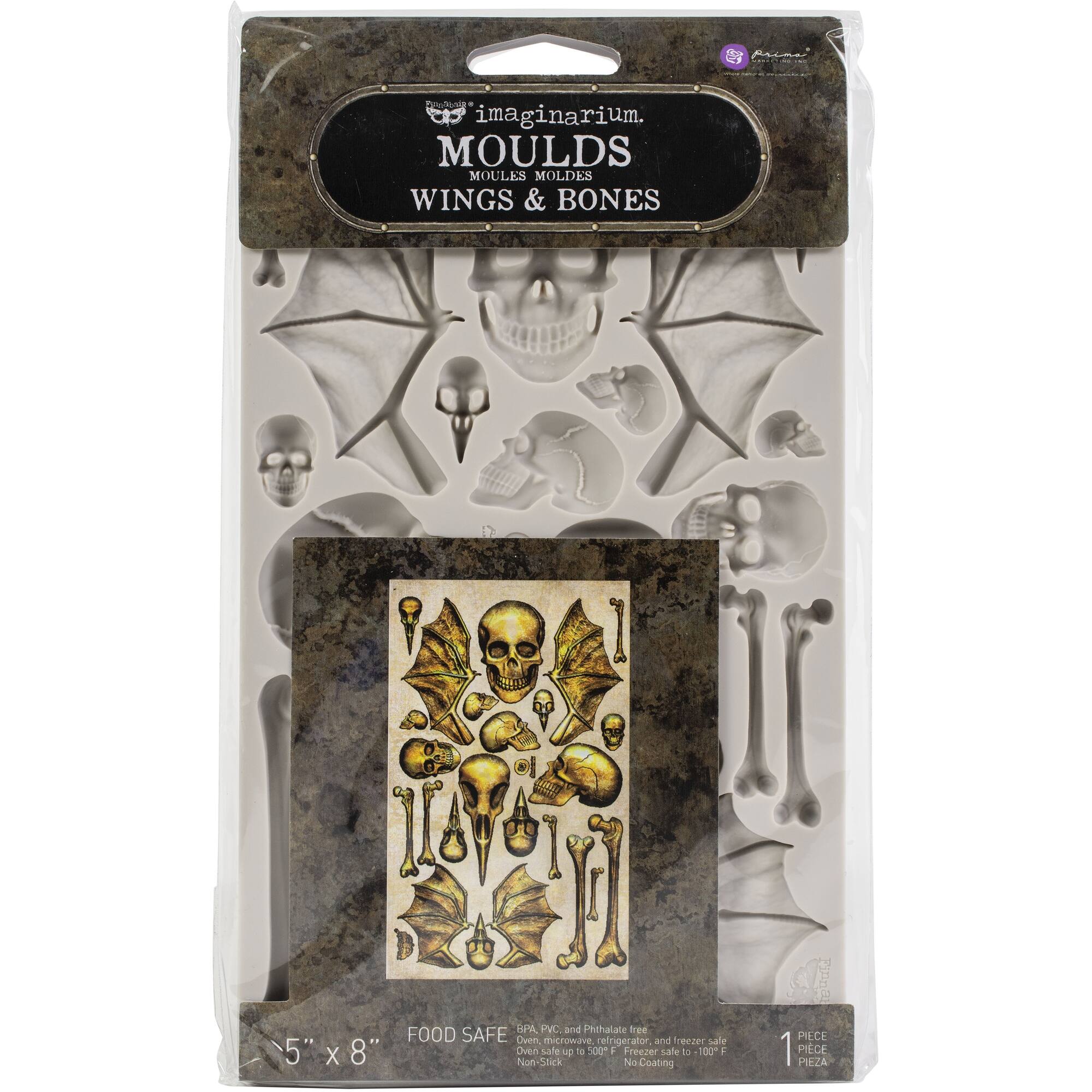 Finnabair® Décor Moulds® Wings & Bones Silicone Mold